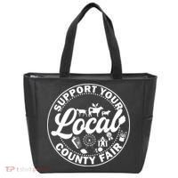 Support Your Local County Fair Animals Farm And Circus Tent Tote Bag thumb 0