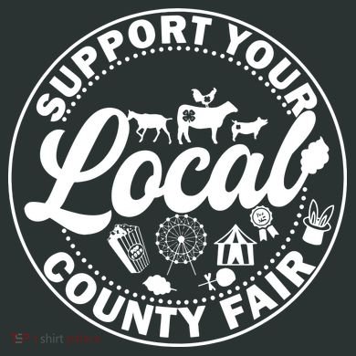 Support Your Local County Fair Animals Farm And Circus Tent Infant Baby Jersey Bodysuit
