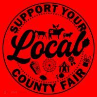 Support Your Local County Fair Animals Farm And Circus Tent Santa Hat thumb 1