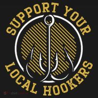 Support Your Local Hookers Fishing Fisherman Master Baiter Long Sleeve Shirt thumb 2