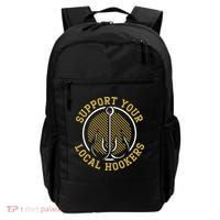 Support Your Local Hookers Fishing Fisherman Master Baiter Backpack thumb 0