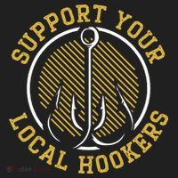 Support Your Local Hookers Fishing Fisherman Master Baiter Hat thumb 2