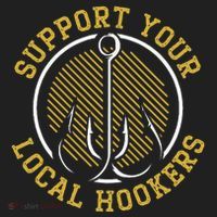 Support Your Local Hookers Fishing Fisherman Master Baiter Women's Sweatshirt thumb 2