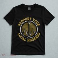 Support Your Local Hookers Fishing Fisherman Master Baiter T-Shirt thumb 5