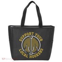 Support Your Local Hookers Fishing Fisherman Master Baiter Tote Bag thumb 0