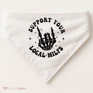 Support Your Local Milfs USA-Made Doggie Bandana