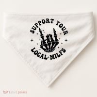 Support Your Local Milfs USA-Made Doggie Bandana thumb 0