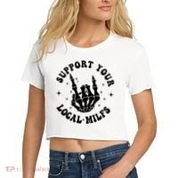 Support Your Local Milfs Women's Crop Top Tee thumb 2