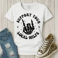 Support Your Local Milfs Women's T-Shirt thumb 3