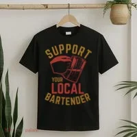 Support Your Local Bartender T-Shirt thumb 2