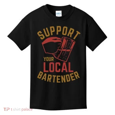 Support Your Local Bartender Kids T-Shirt