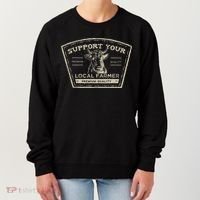 Support Your Local Farmer Eat Beef Women's Sweatshirt thumb 0