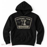 Support Your Local Farmer Eat Beef Hoodie thumb 0