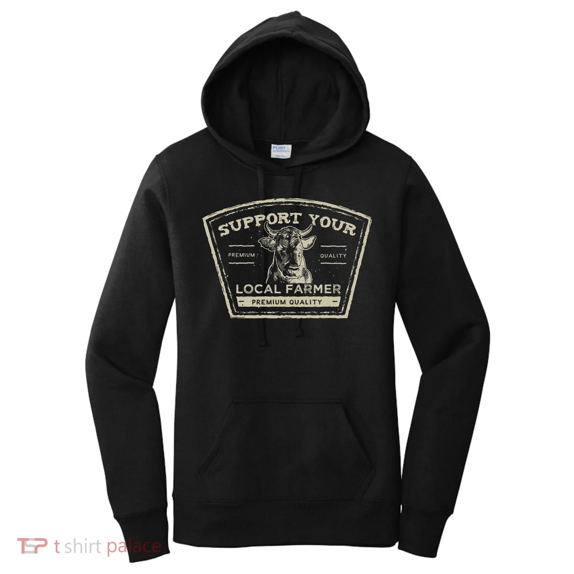 Support Your Local Farmer Eat Beef Women's Hoodie
