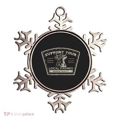 Support Your Local Farmer Eat Beef Ornament