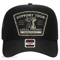 Support Your Local Farmer Eat Beef Hat thumb 0