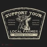 Support Your Local Farmer Eat Beef Hat thumb 2