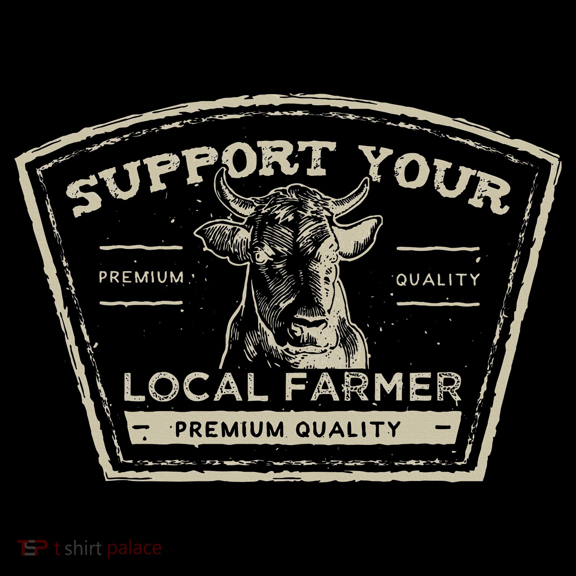 Support Your Local Farmer Eat Beef Women's Long Sleeve Shirt
