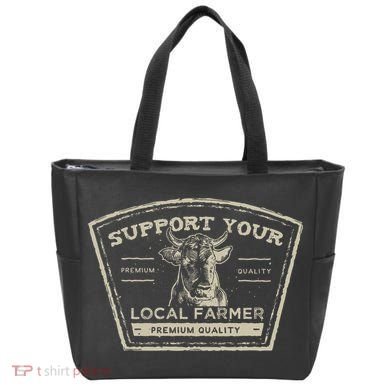 Support Your Local Farmer Eat Beef Tote Bag