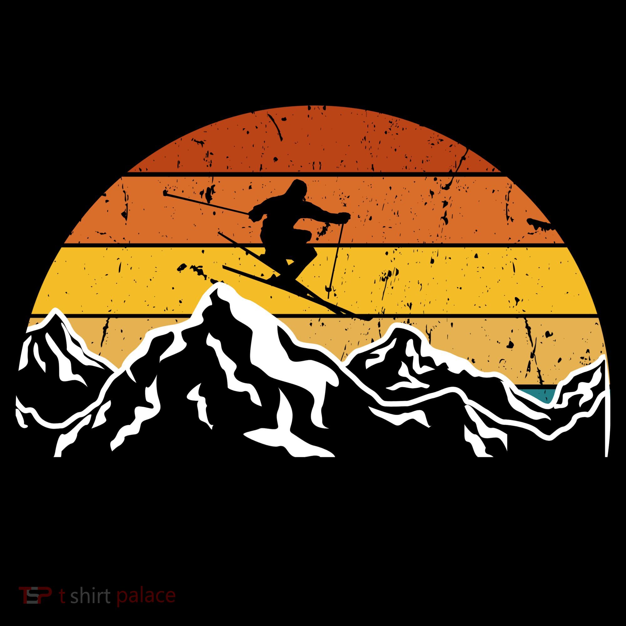 Ski You Later Skiing Retro Sunset Mountain Coffee Mug