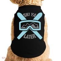 Ski Ya Later Funny Skiing Gift Great Gift Doggie Tank thumb 0