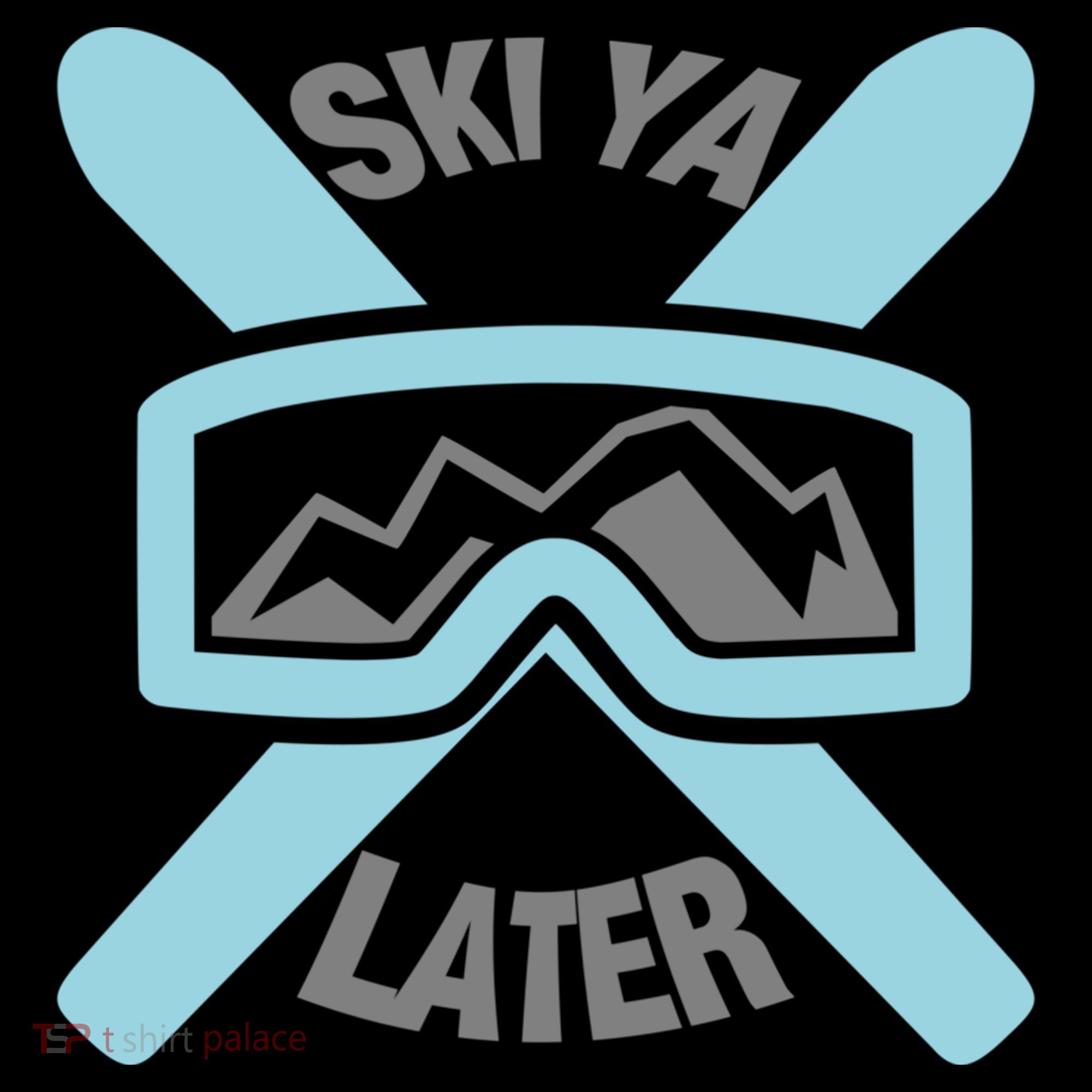 Ski Ya Later Funny Skiing Gift Great Gift Bucket Hat
