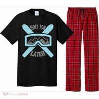 Ski Ya Later Funny Skiing Gift Great Gift Pajama Set thumb 0
