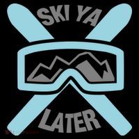 Ski Ya Later Funny Skiing Gift Great Gift Ornament thumb 1