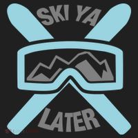 Ski Ya Later Funny Skiing Gift Great Gift Hat thumb 2