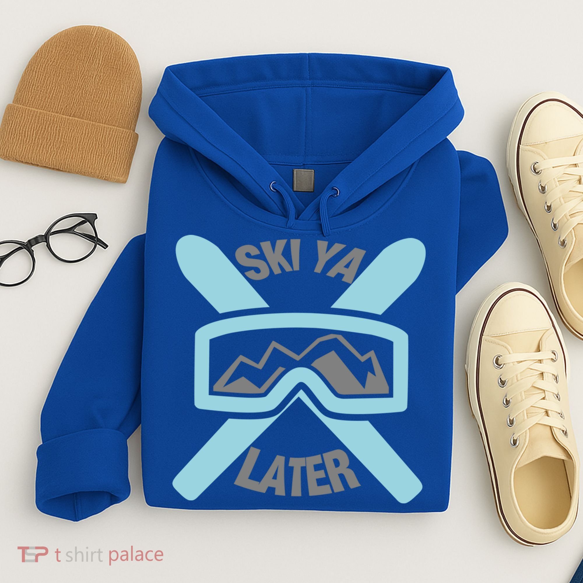 Ski Ya Later Funny Skiing Gift Great Gift Hoodie