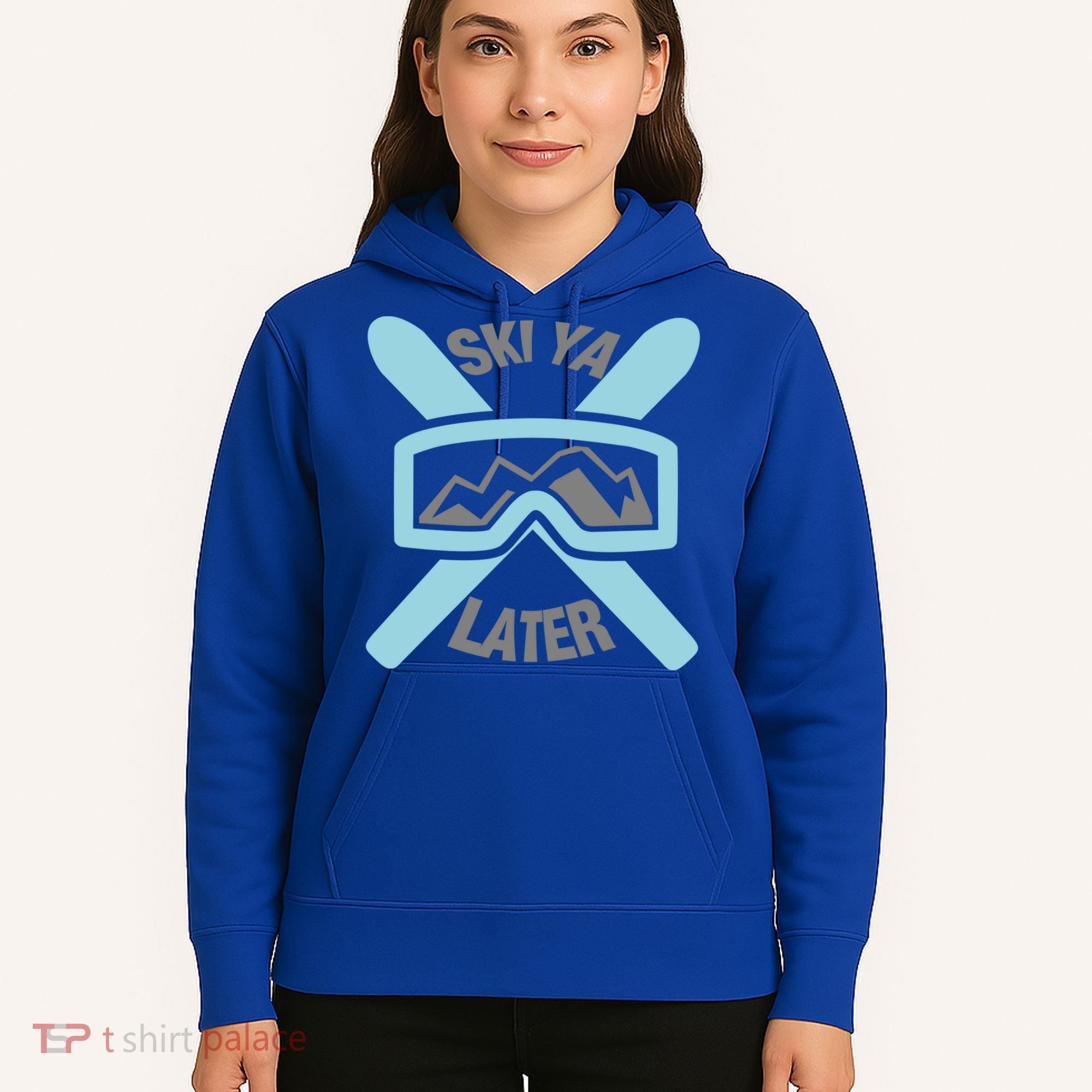 Ski Ya Later Funny Skiing Gift Great Gift Hoodie