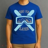 Ski Ya Later Funny Skiing Gift Great Gift T-Shirt thumb 3