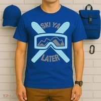 Ski Ya Later Funny Skiing Gift Great Gift T-Shirt thumb 6