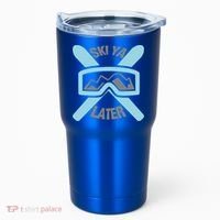 Ski Ya Later Funny Skiing Gift Great Gift Tumbler thumb 0
