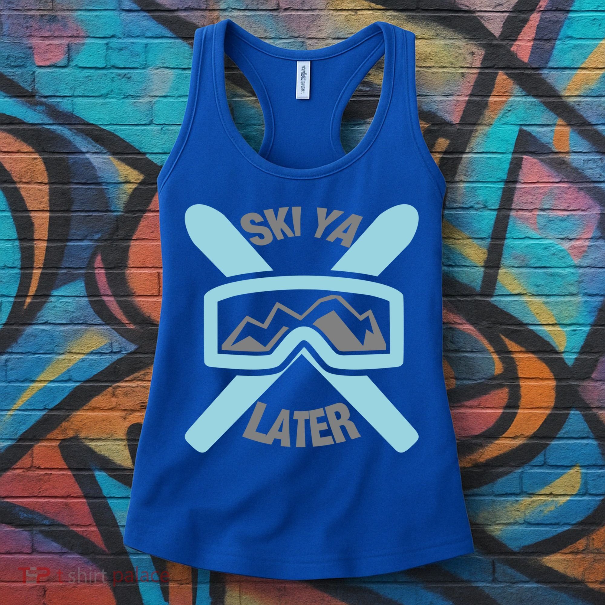 Ski Ya Later Funny Skiing Gift Great Gift Women's Tank Top