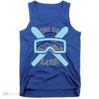 Ski Ya Later Funny Skiing Gift Great Gift Tank Top thumb 0