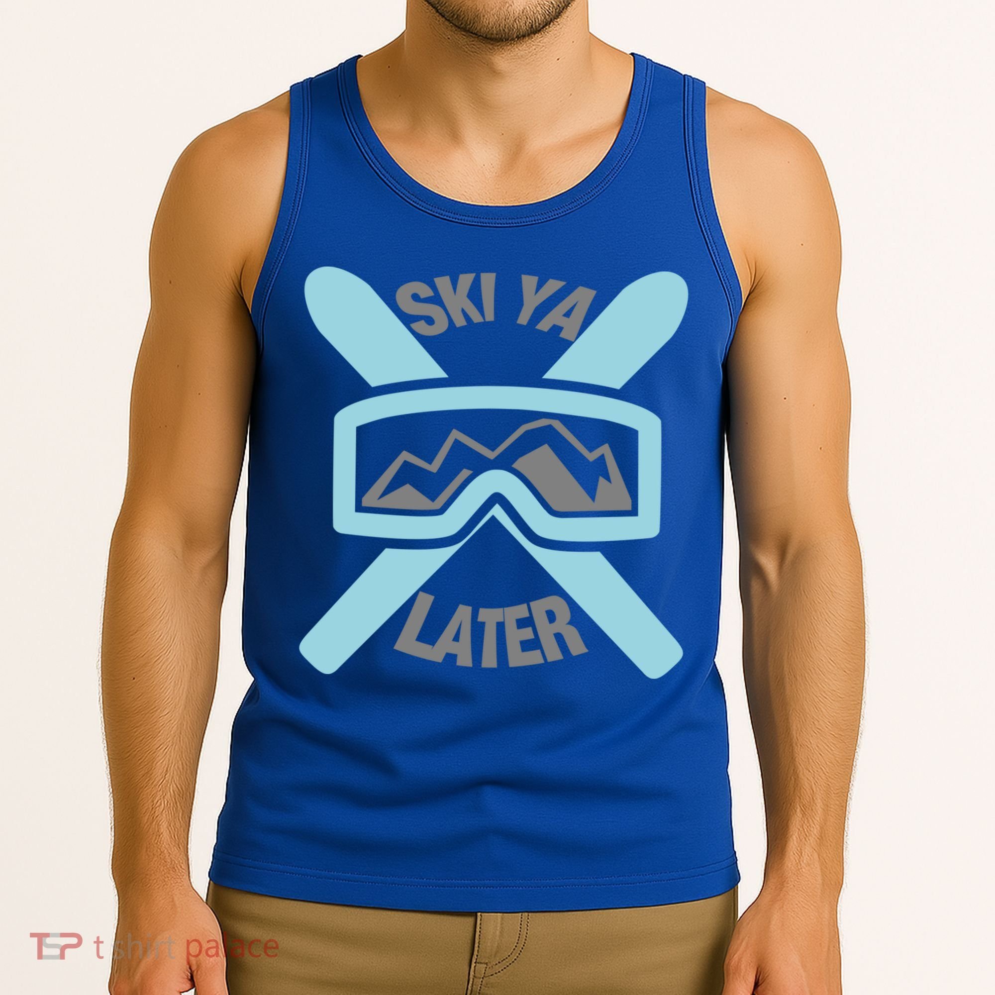 Ski Ya Later Funny Skiing Gift Great Gift Tank Top
