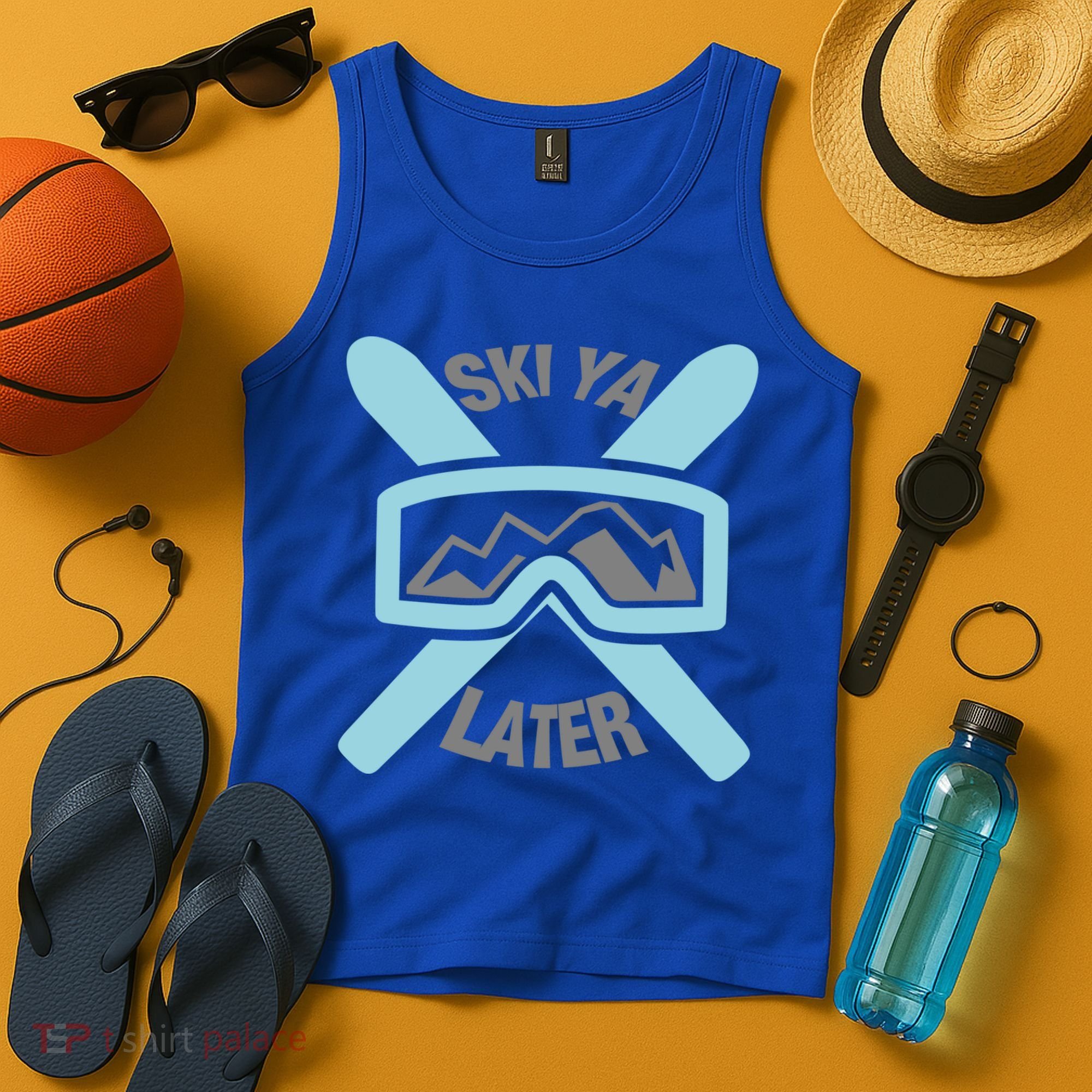 Ski Ya Later Funny Skiing Gift Great Gift Tank Top