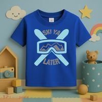 Ski Ya Later Funny Skiing Gift Great Gift Toddler T-Shirt thumb 3