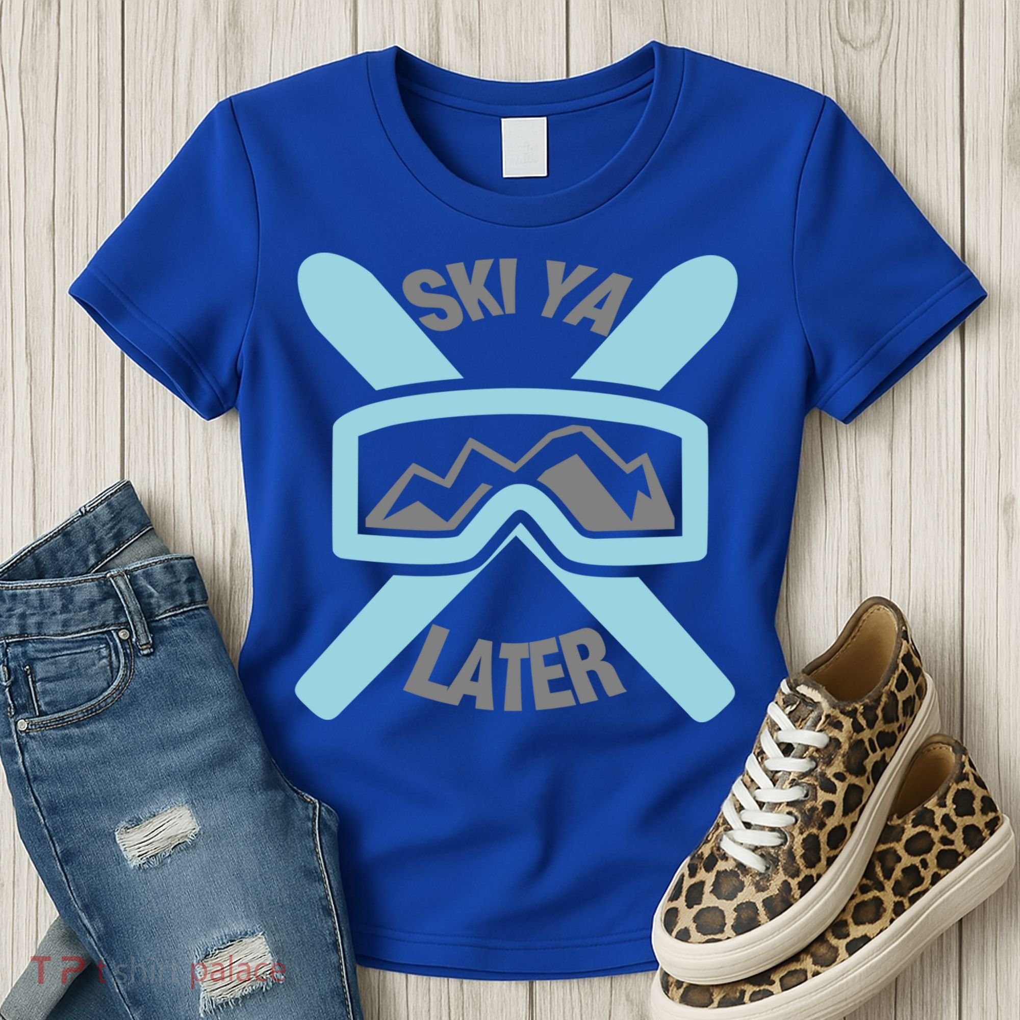 Ski Ya Later Funny Skiing Gift Great Gift Women's T-Shirt