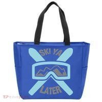 Ski Ya Later Funny Skiing Gift Great Gift Tote Bag thumb 0