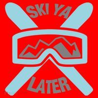 Ski Ya Later Funny Skiing Gift Great Gift Santa Hat thumb 1