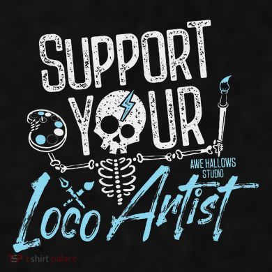 Support Your Loco Artist Creative Design Ladies PosiCharge Tri-Blend Wicking Tank