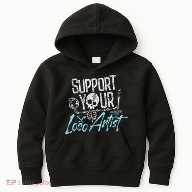 Support Your Loco Artist Creative Design Kids Hoodie
