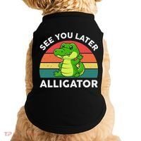 See You Later Alligator Crocodile Funny Doggie Tank thumb 0