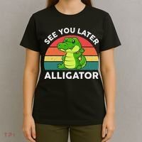 See You Later Alligator Crocodile Funny T-Shirt thumb 4