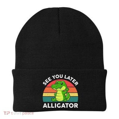 See You Later Alligator Crocodile Funny Beanie