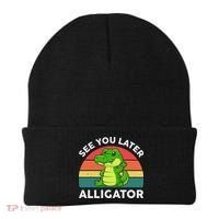 See You Later Alligator Crocodile Funny Beanie thumb 0