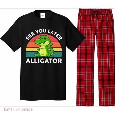See You Later Alligator Crocodile Funny Pajama Set