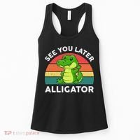 See You Later Alligator Crocodile Funny Women's Tank Top thumb 0